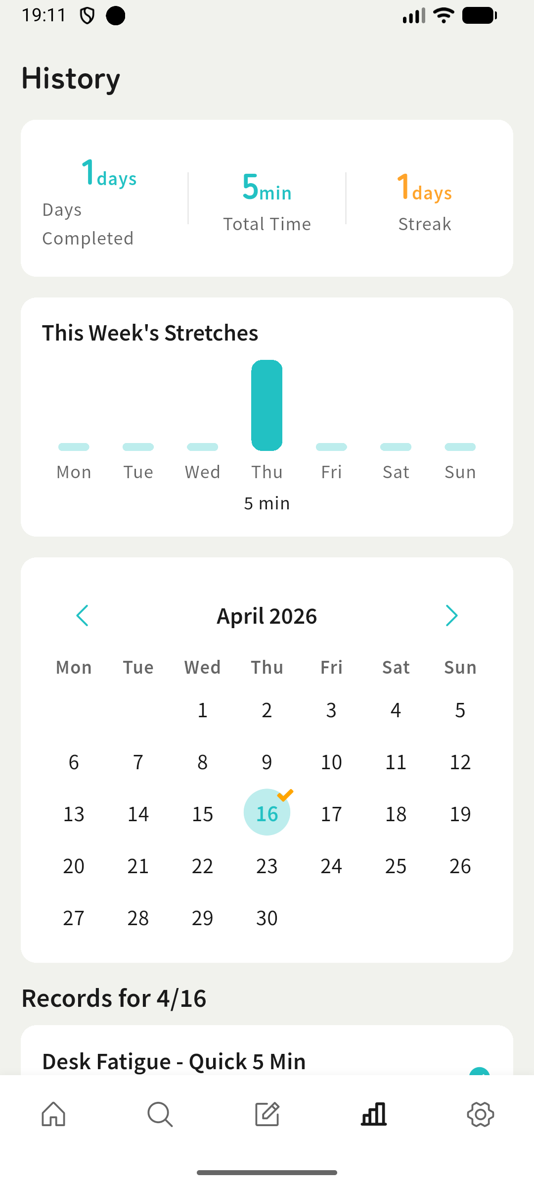 History and calendar